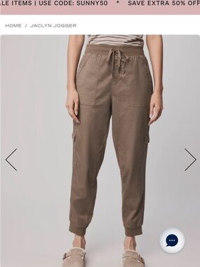 Splendid Jaclyn Jogger Pants - Taupe Brown